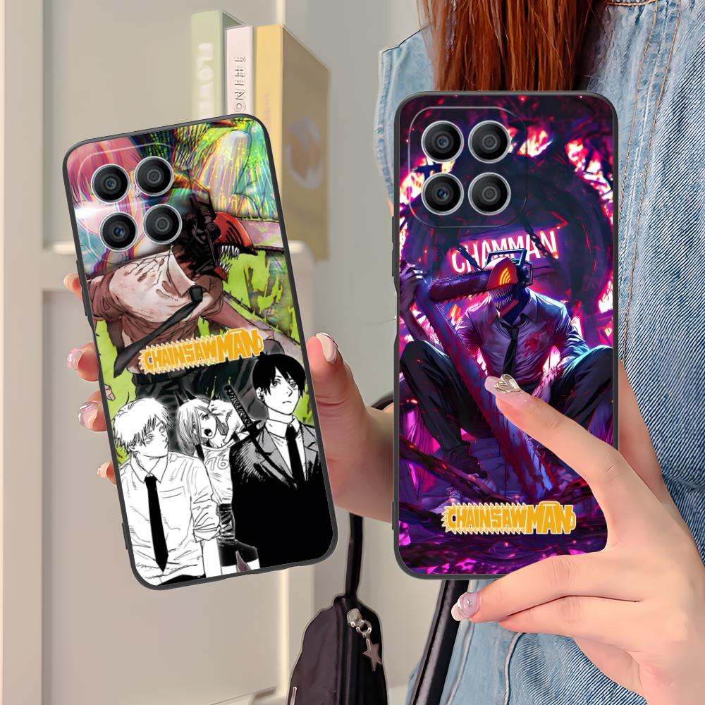 Чехол для мобильного телефона Chainsaw Man для Honor 90 80 70 60 50 30 20 10 9 8 7 Pro S SE Lite 5G Чехол с цветной печатью Роскошный чехол