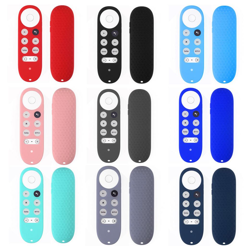Protective for Case Fit for Google TV 2020 Voice Remote Impact-proof Anti-Slip Waterproof Silicone Sleeve Shockproof Cov