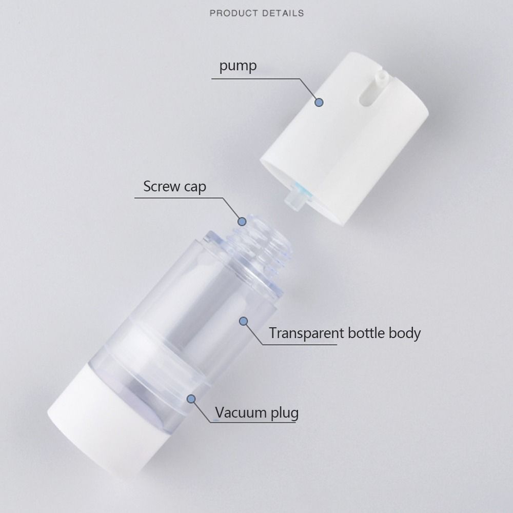 Toiletries Vacuum Lotion Bottle Airless Pump Bottles Liquid Foundation Bottle Cosmetic Container