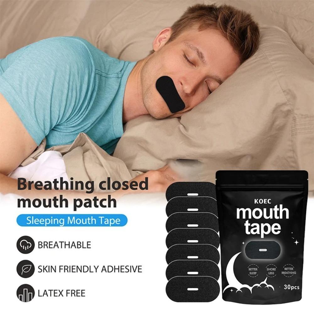 30Pcs Gentle Sleep Aid Stop Snoring Patch Mouth Tape for Sleeping  Stop Mouth Breathing