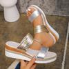 Summer Woman Sandals Shoes Wedge Walking Shoes Soft Women's Sandals Plus Size Comfortable Footwear Female Women Heels