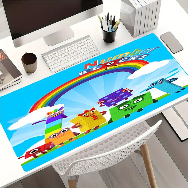 Number block Mouse Pad - Non-Slip Rubber Base, Smooth Surface for Work,Gaming,Office,And Home Use, Desk Mouse Pad
