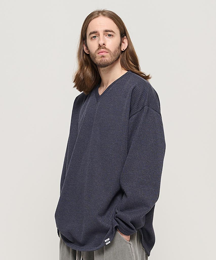 CARGOBROS Cb V-Neck Overknit (Charcoal)
