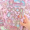 Papper Girls Dress Up Декоративные наклейки Многоцветные наклейки для детских книг