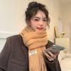 Warm Long Tassel Scarves Solid Color Shawl Wrap New Winter Cashmere Scarf  Women