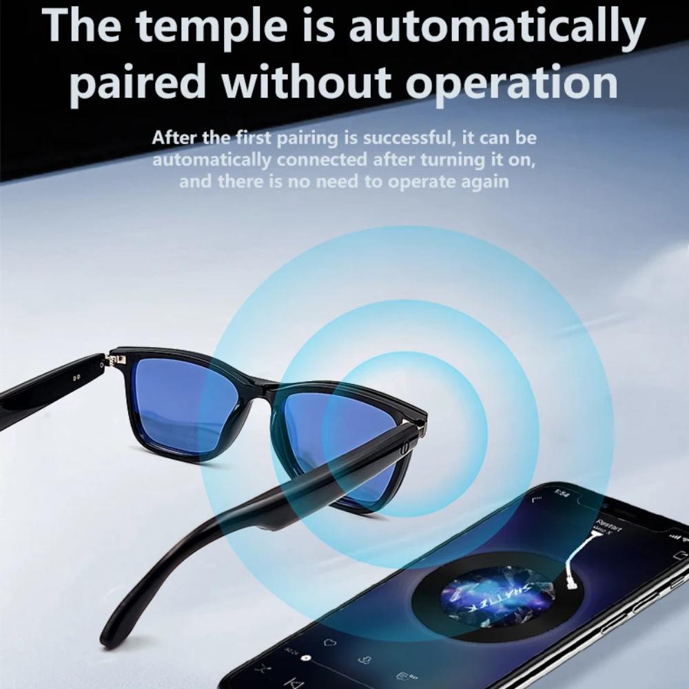 Bluetooth-очки Smart Touch Audio Music BT5.3 с защитой от синего света UV400 поляризованные линзы женские умные очки для мужчин