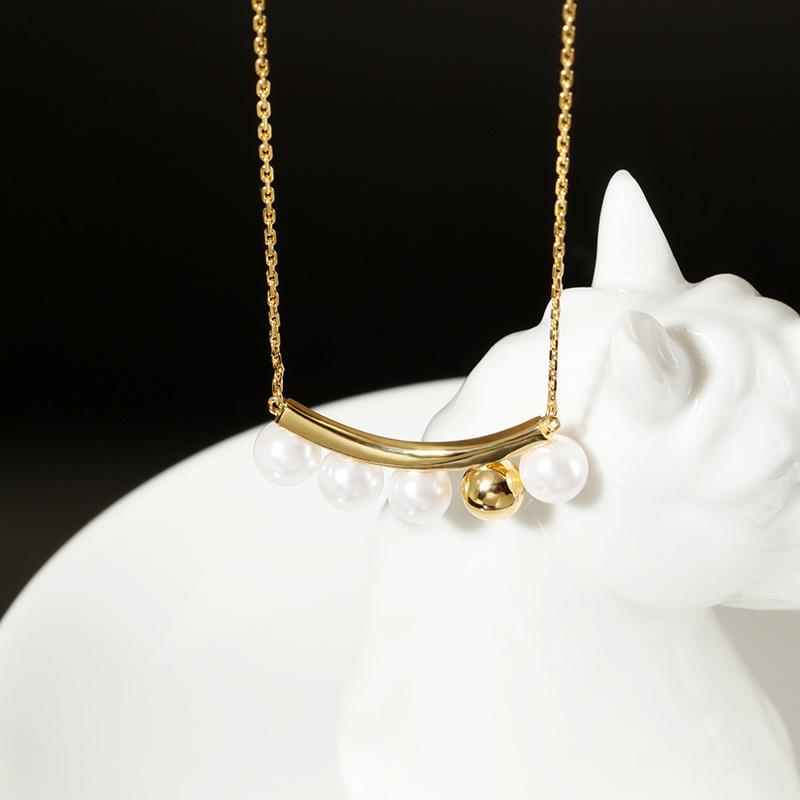 Ожерелье оптом, жемчужная улыбка, цепочка на ключицы, высокий смысл, нишевый дизайн, темперамент, ювелирные аксессуары