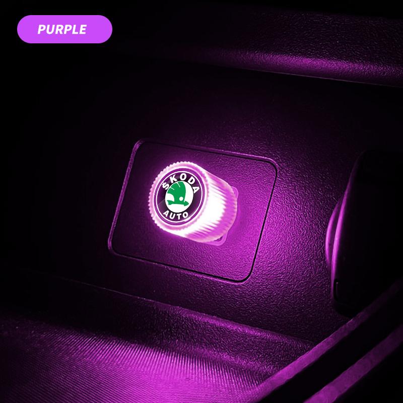 Mini USB LED Car Light Auto Interior Atmosphere Light For Skoda Octavia Rapid Kodiaq Karoq Fabia Kamiq Superb Derivative Vision ZJ9
