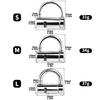 SMMQ Stainless Steel PA Piercing Chastity Lock Ring For Men Women Glans Vulva BDSM Restraint Adult Game Chastity Device