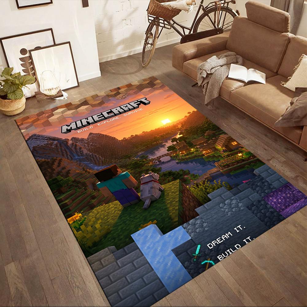 Minecraft 225 Floor Mat Design for Entryway Kitchen Outdoor Playrooms Antislip Carpet Office home decor Spiritual Gift