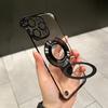 Ультратонкий чехол Magsafe без полей для iPhone 16 14 16 13 12 11 15 Pro Max складной держатель стеклянная защита камеры прозрачный жесткий чехол