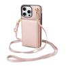 Подставка Карманы для карт Кошелек через плечо Чехол для телефона для iPhone 16 15 14 Plus 13 12 11 Pro Max 7 8 Кожаный Длинный ремешок Чехол