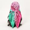 Satin Square Scarf Women Muslim Hijab Elegant  Print Silk Neckerchief Shawl Wraps Headband Handle Hair Accessories Bandana