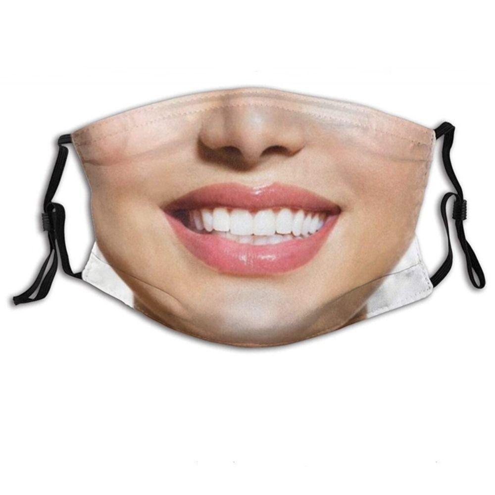 Facial Expression Funny Printed Mask Personality Party Cosplay Mask  Cycling