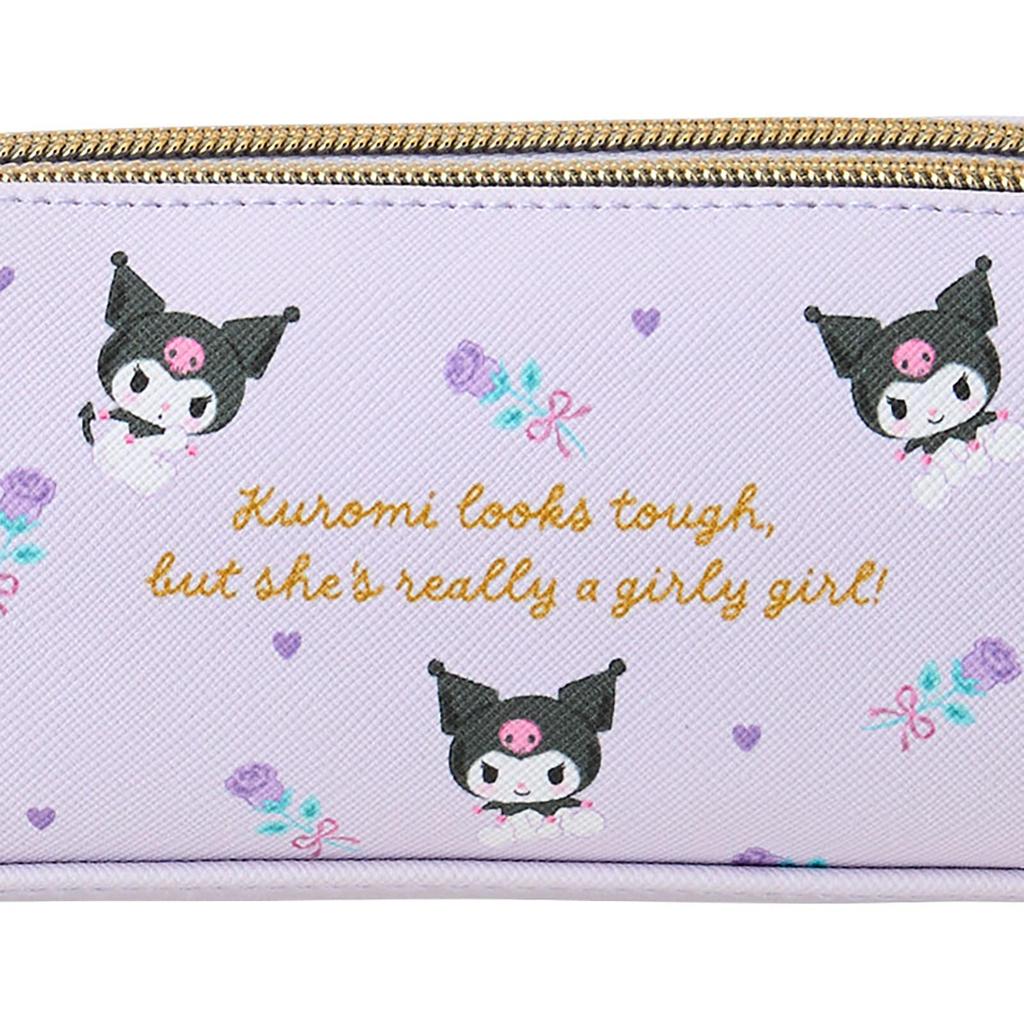 Sanrio Double Zipper Pen Case Kuromi 534625