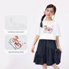 Girls' Cartoon Print Cool Short Sleeve T-shirt