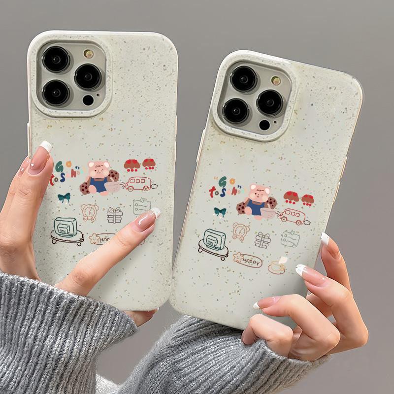 Mobile Phone Cases for iPhone 11 13 XR 15 Pro Max 12 14 Pro Max Case iPhone 16 7 Plus 8 Plus XS Max Degradable and Environmentally Friendly