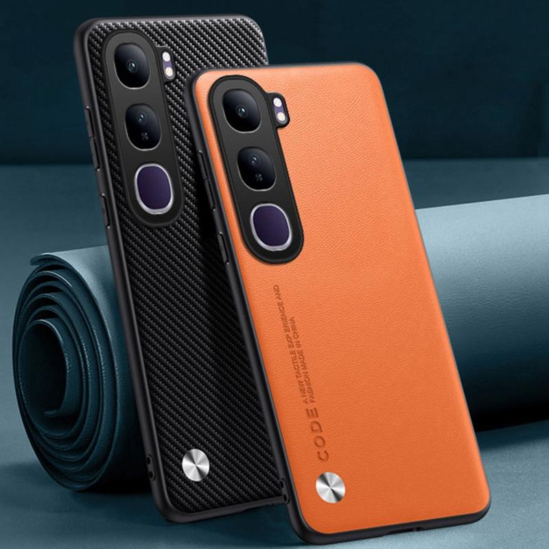 Роскошный чехол из искусственной кожи для Vivo V40 Lite 4G, задняя крышка, матовый силиконовый противоударный чехол для телефона с полной защитой для Vivo V40 Lite 5G