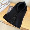 Women Winter Balaclava Hat Thick Warm Knitted Button Closure Windproof Cycling Headwear Adjustable Full Protection Outdoor Travel Cold Weather Skiing