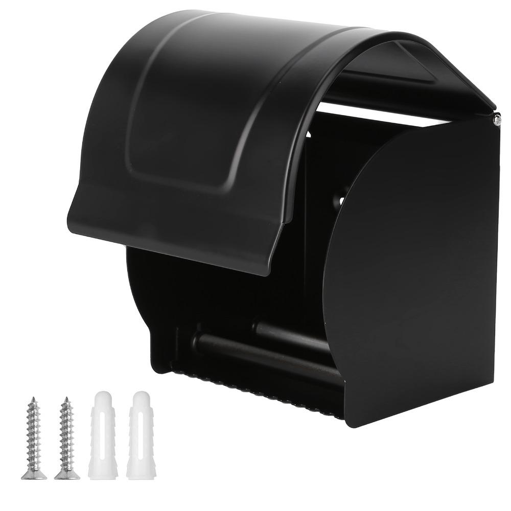 Aluminum Alloy Tissue Holder Wall Mounted Toilet Paper Holder Bathroom Washroom Kitchen Toilet
