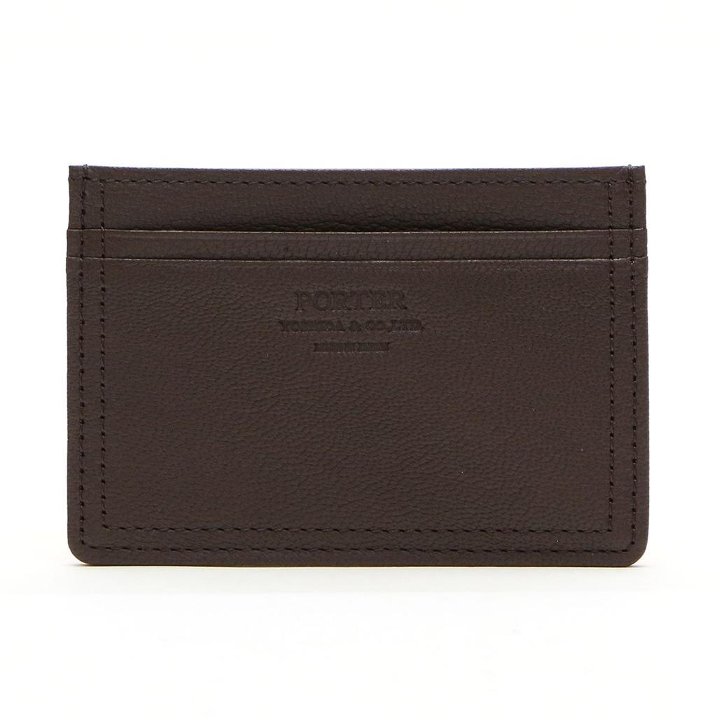 Porter PORTER Double Pass Case Card Case 129-06015 (Brown X Orange)
