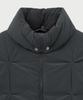 Satur Orta 2-Way Collar Duck Down Padded Charcoal