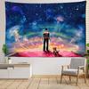 Мультфильм Звездное Небо Назад Тень Гобелен Настенный Висячий Таинственное Искусство Хиппи Тапиз Абстрактная Эстетика Комната Домашний Декор