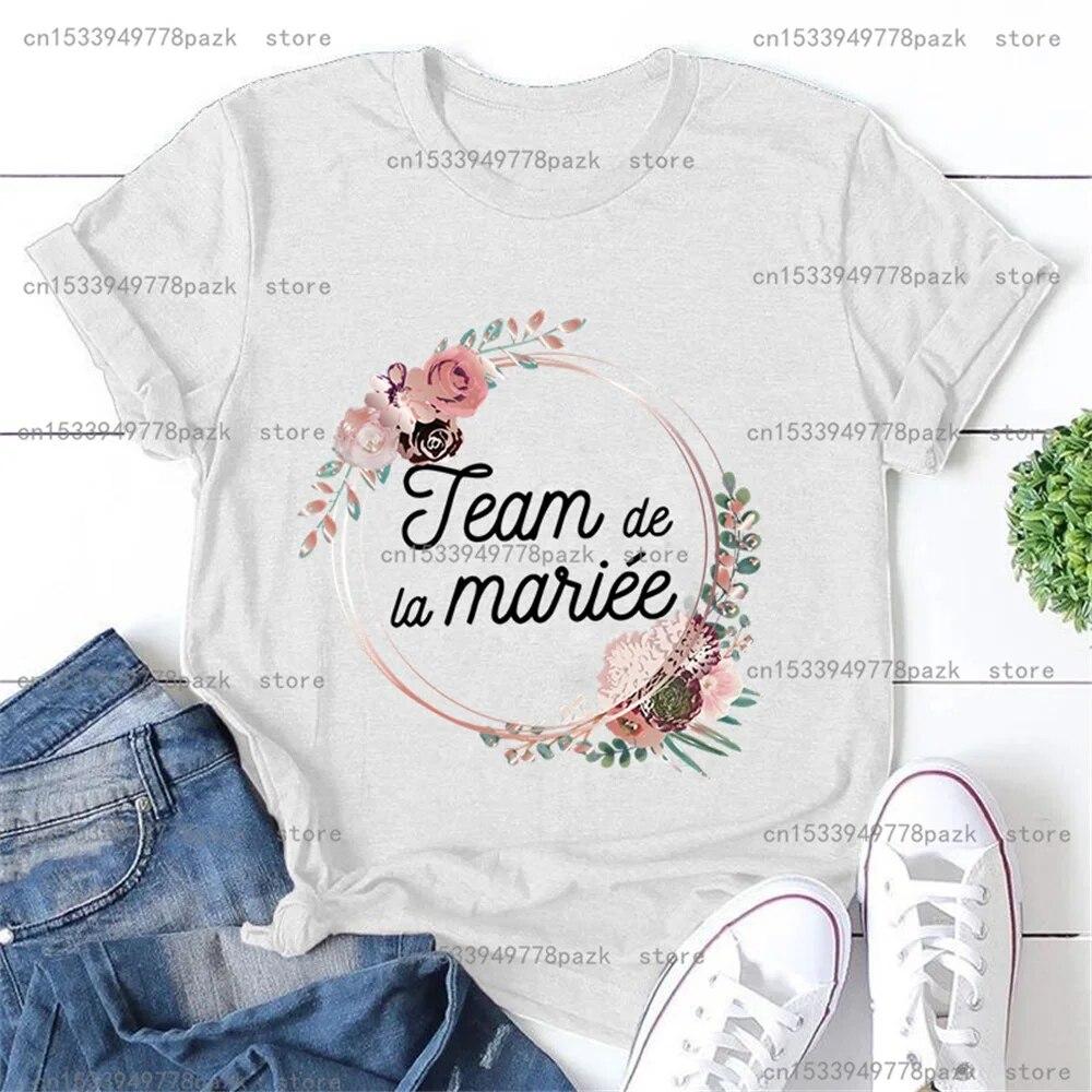 Футболка женская повседневная одежда La Mariee Evjf женские футболки с короткими рукавами девичник футболка подружки невесты женская футболка невесты