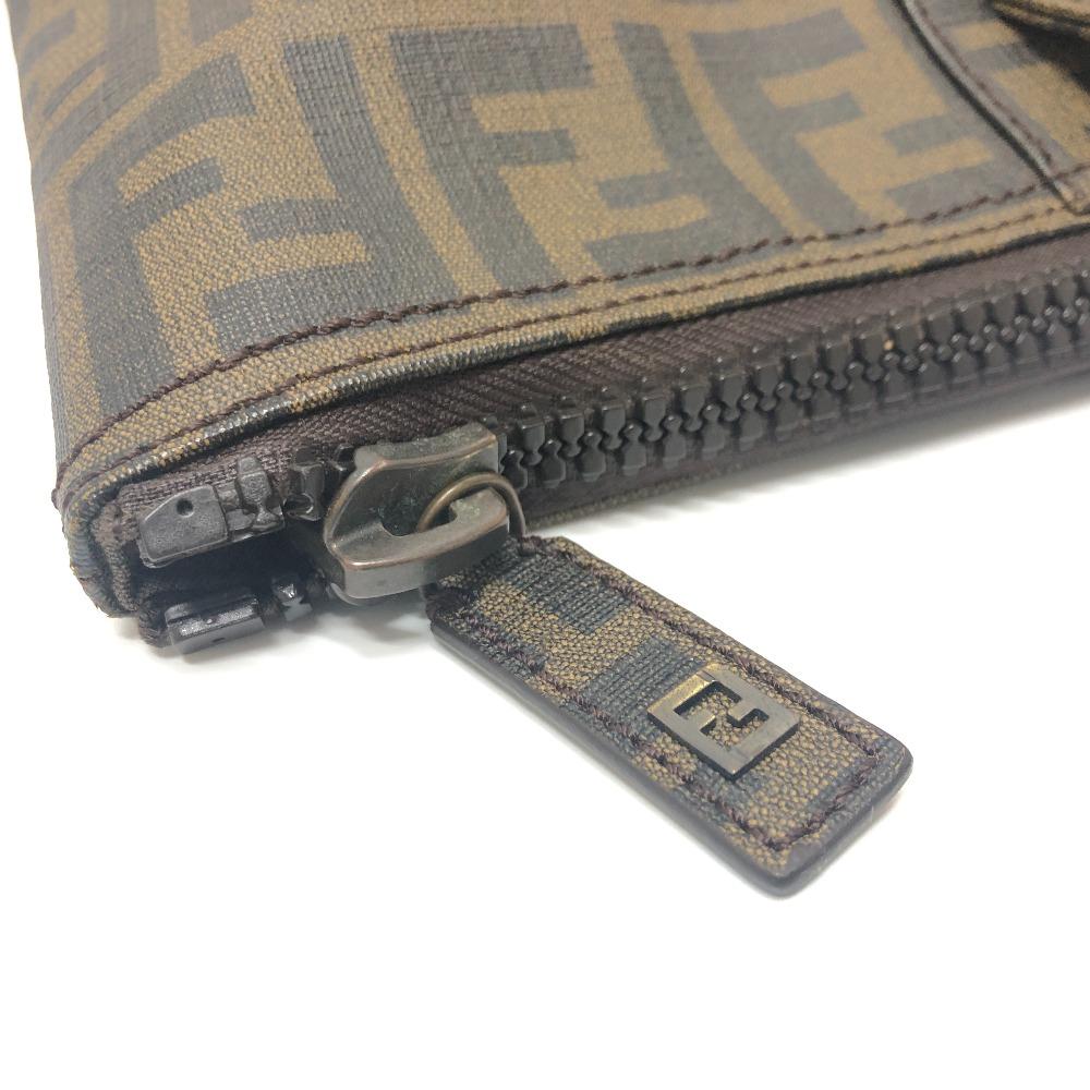 FENDI 7VA196 Zucca pattern Tote Bags Bags Handbags Tote Bag PVC Brown