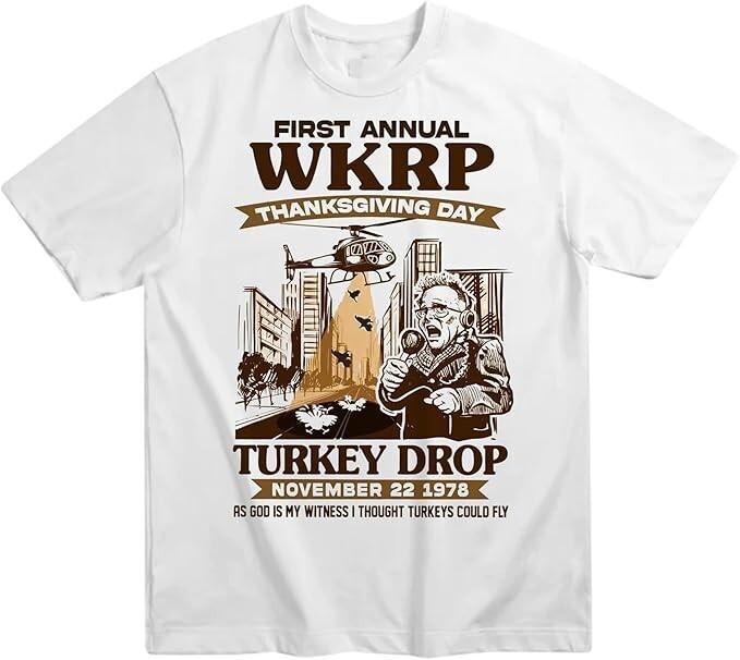 First Annual WKRP Tee, Thanksgiving Day Turkey Drop Unisex T-Shirt