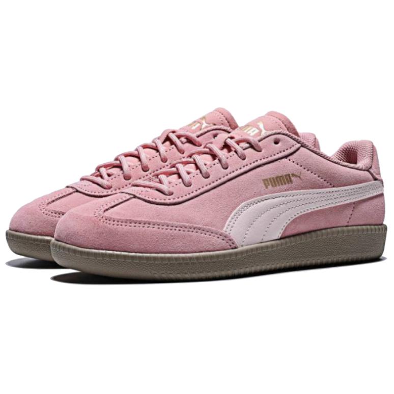 Puma (WMNS) Женские ретро-кеды 9-T Suede 406756-02 Розовый Ледяной Розовый Золотой