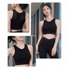 Women S Wireless Breathable Yoga Sports Bra With Hollow Back Shock Absorbing Support