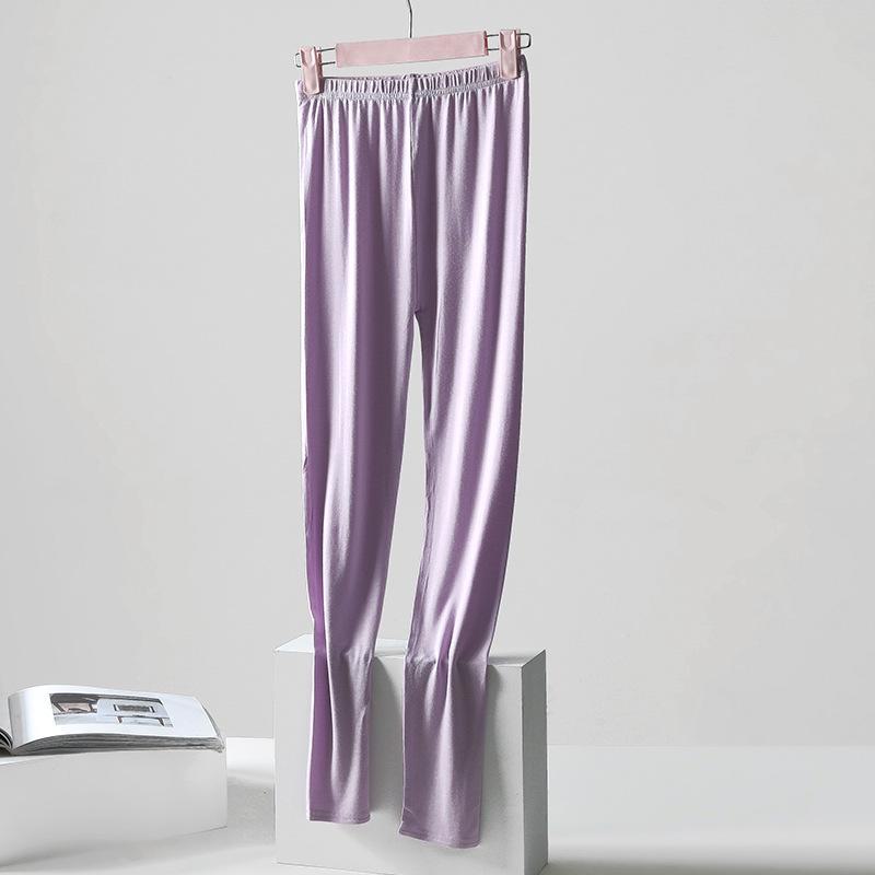 Autumn Elastic Modal Slim-fit Women's Base Pants for Elderly