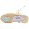 Off-White X  Air Jordan 4 Retro SP Sail Women Sneakers Tan Muslin Black CV9388-100