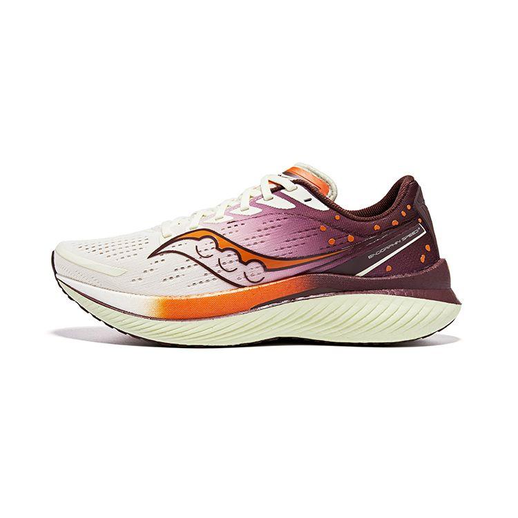 SAUCONY Endorphin Speed 3 Comfortable Breathable Mesh Cushioning Rebound Low-Top Racing Training Running Shoes Unisex Sneaker Beige Brown S20756-215