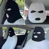 Маска-шапка на подголовник автомобильного сиденья с 3 отверстиями, закрывающая все лицо, для защиты от пепла для сидений салона автомобиля, забавная декоративная накладка