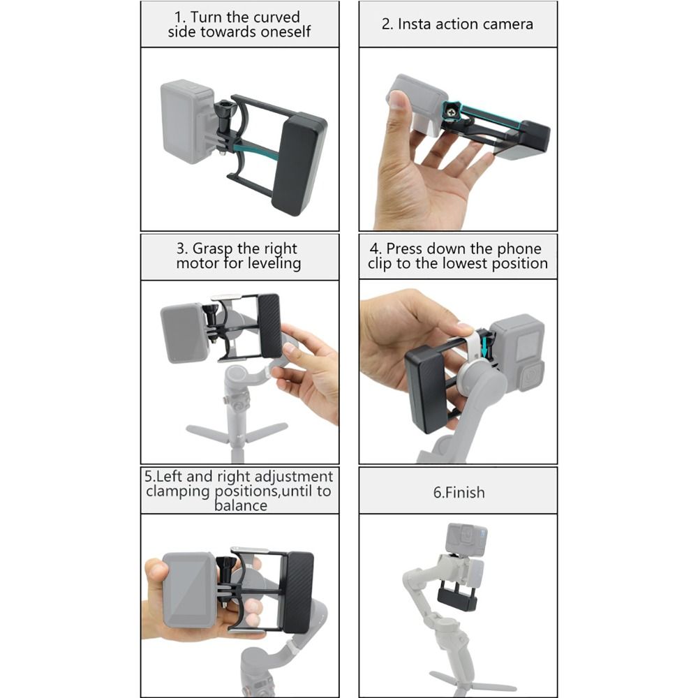 Пластина крепления переключателя ручного стабилизатора из углеродного волокна для DJI Osmo Mobile 7P/7 Travel