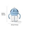 Кружка OXO Tot с трубочкой и ручкой Dusk Mug, пригодная для мытья в посудомоечной машине, стильная, герметичная 63164200