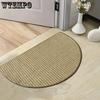 Half Circle Entrance Door Floor Mat Living Room Dirt Resistant Carpet Entrance Wear-resistant Foot Mat