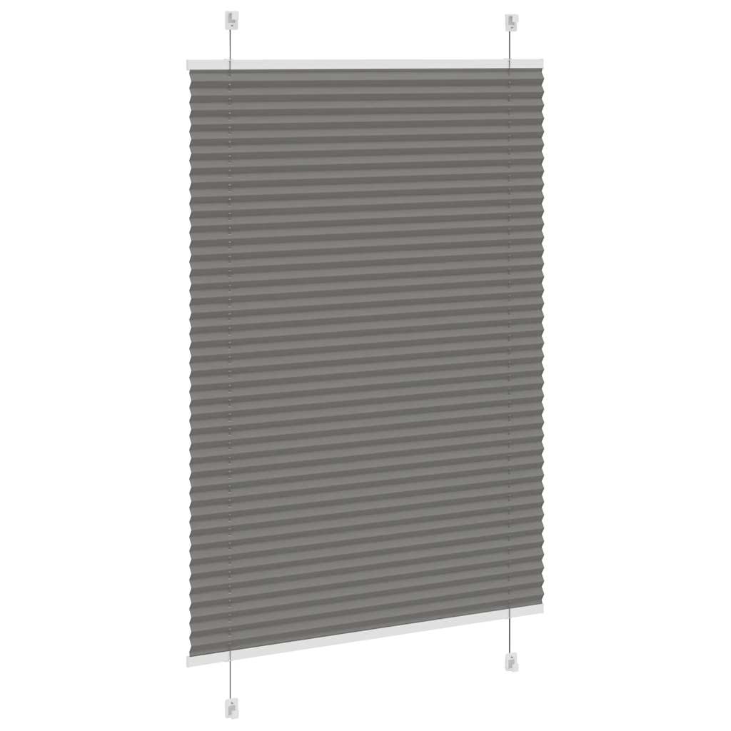 Pleated Blind Anthracite 95 x 100 cm Fabric Width 94.4 cm Polyester
