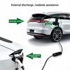 Разрядник V2L для автомобиля Type2 Разрядный кабель-адаптер EV для BYD MG IONIQ 5 и более Разряд автомобиля V2L для зарядки Type 2