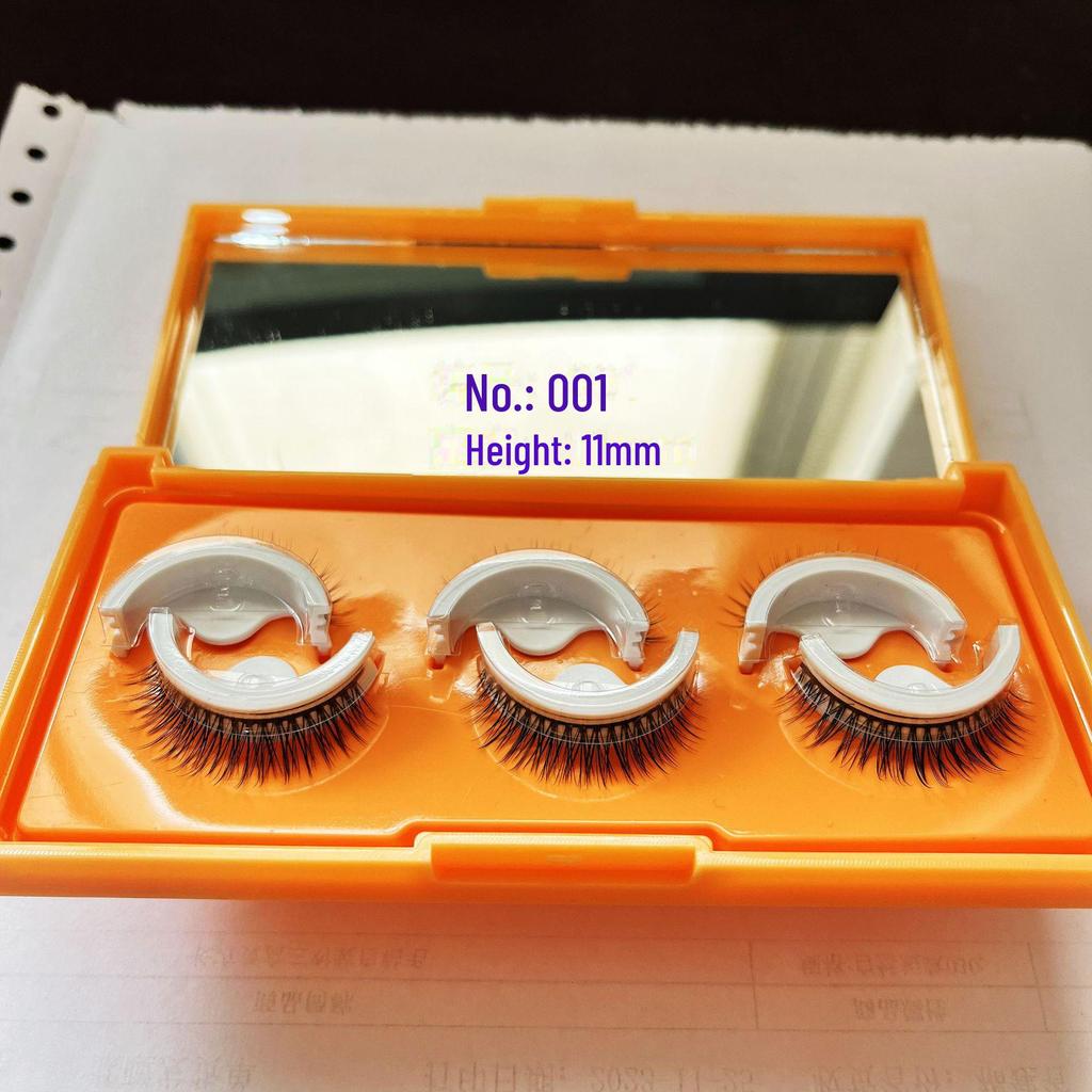 Самоклеящиеся полоски для ресниц Qiao Zitong: Три пары прочных, удобных и долговечных накладных ресниц.