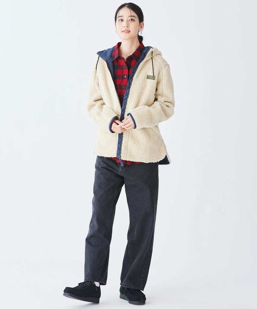 LL Bean Mountain Pile Fleece US Fit Size Alloy 1000043954 Women's Hoodie, Regular, XS, Gray,