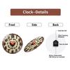 30cm Diameter Glass Wall Clock Ideal for Birthday, Anniversary, or Christmas Gift