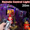 20 м светодиодный USB-пульт дистанционного управления занавес Рождественская гирлянда гирлянда гирлянда вечерние сад