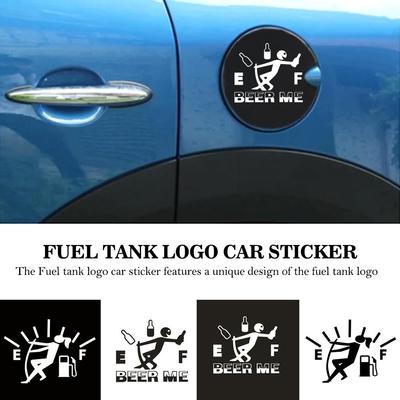 Забавная декоративная наклейка, пленка для крышки бензобака автомобиля, наклейка на крышку бензобака автомобиля, декор для боковых наклеек автомобиля