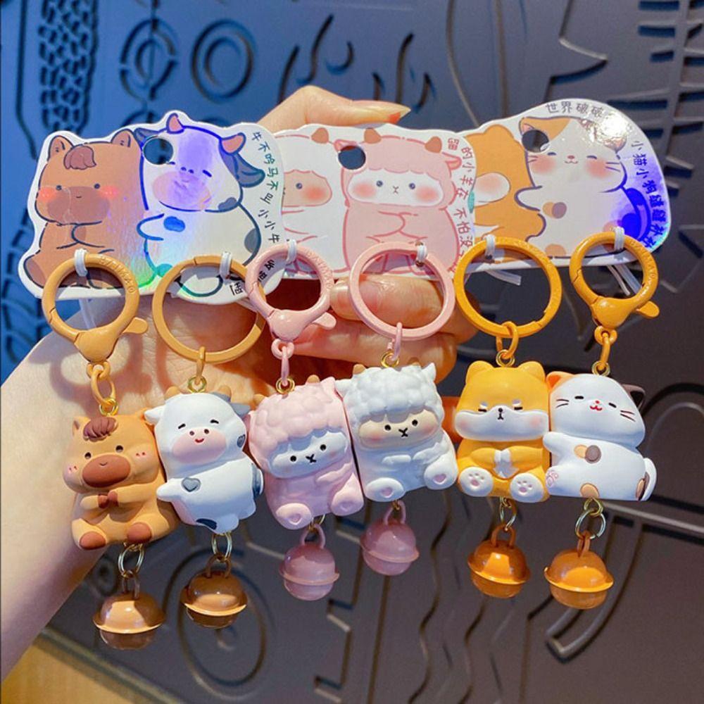 Stylish Design Pet CP Magnetic Suction Pendant Hanging Chain Resin Doll Bag Charm Couple Gift