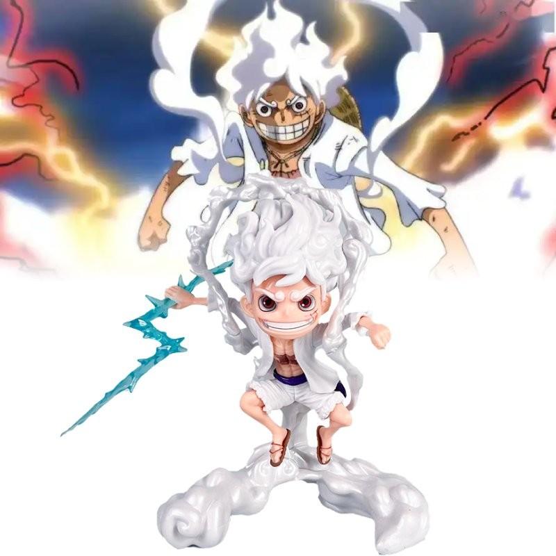 Яркая аниме-фигурка СД Ника Луффи Пятая передача Пробуждение Модель Дисплей