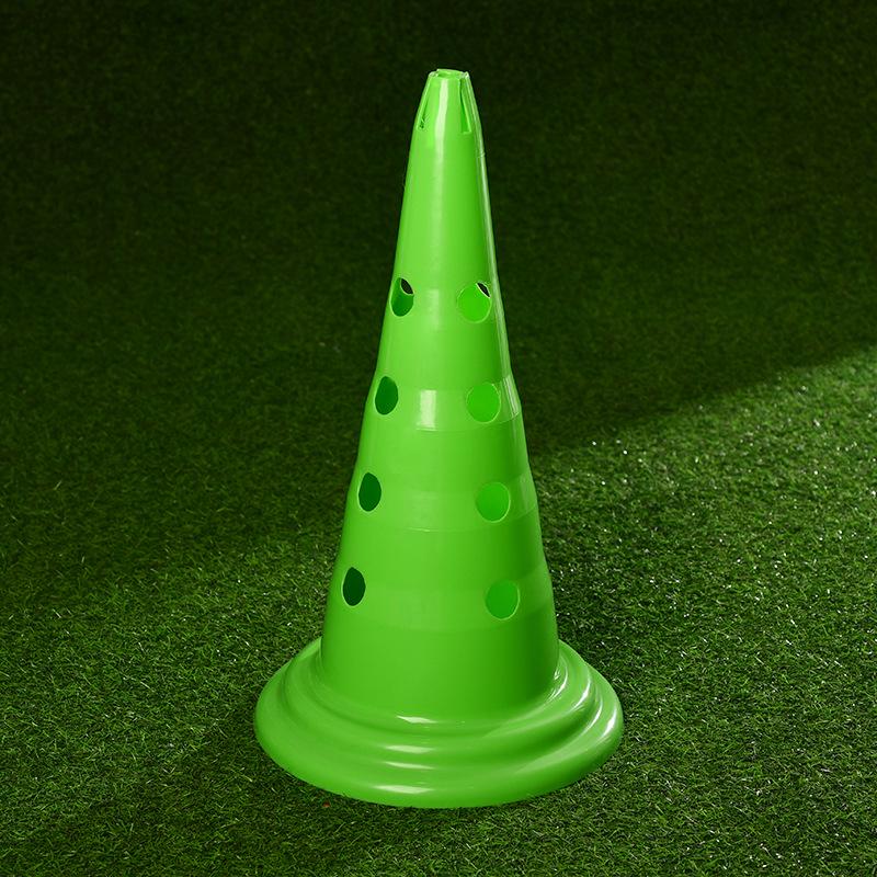 Thickened Round Bottom Football Hurdles with Holes - 30/52cm Multifunctional Training Cones