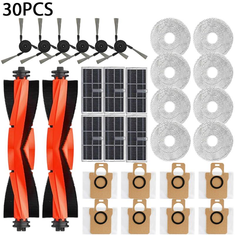 Для робота-пылесоса Xiaomi Mijia M40 D110CN Запасные части Расходные материалы Основная Боковая щетка HEPA-фильтр Салфетка для мытья пола Пылесборник Аксессуары